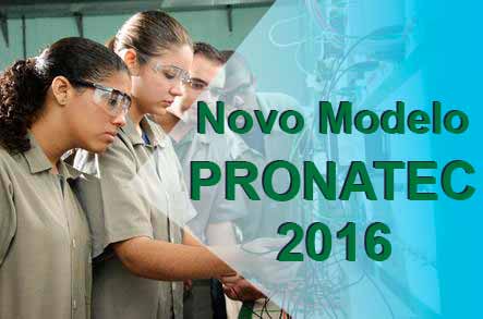 Novo modelo Pronatec 2016